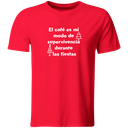 Playera Color Na155. Frase Navidad: Cafe modo de supervivencia