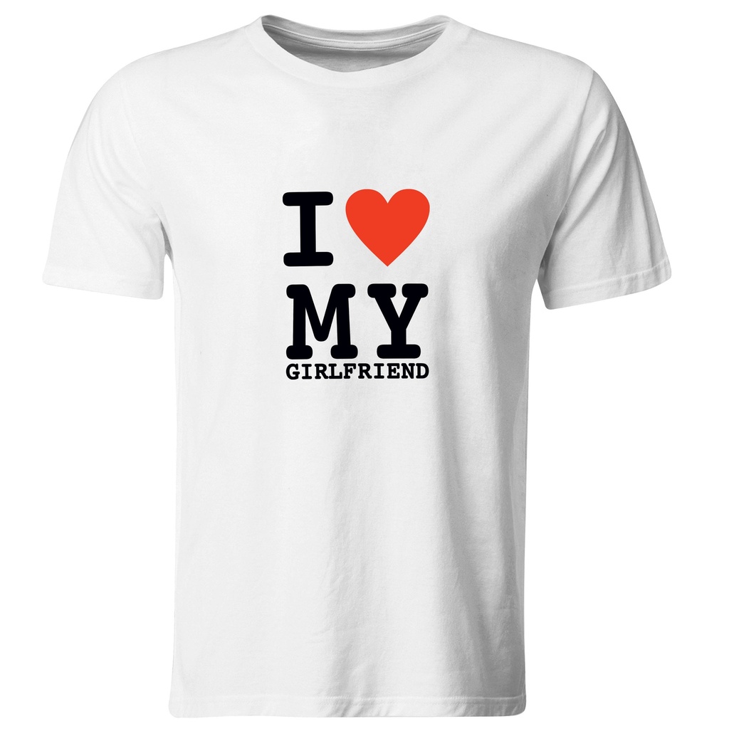 Playeras parejas:  I LOVE MY GIRLFRIEND. (1/2) (Recto​)
