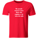Playera Color Na155. Frase Navidad: Abrir regalos y mi taza