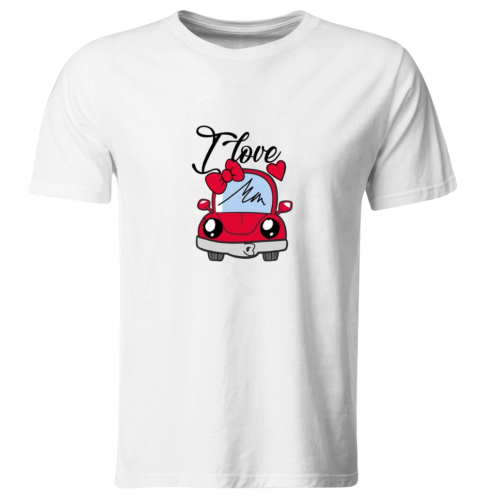 Playeras parejas:  I Love - Carritos. (1/2)