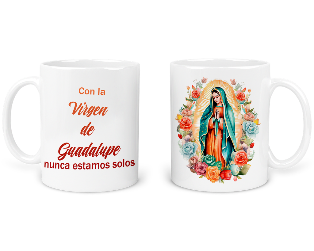Taza 11 Oz Ts9. De La Virgen De Guadalupe: Fe Y Devoción