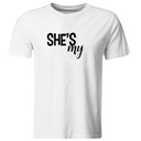 Playeras parejas:  She´s my space. (1/2)