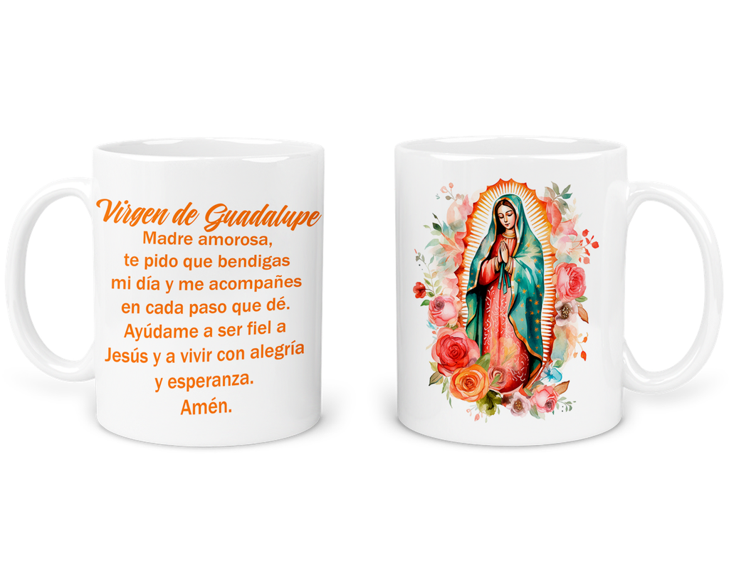 Taza 11 Oz Ts16. De La Virgen De Guadalupe: Fe Y Devoción