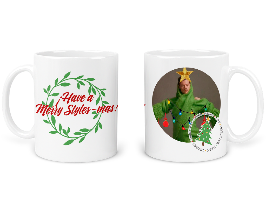 Taza 11 Oz Tan57. Navidad Intercambio. Harry Have A Merry... (Sin personalizado)