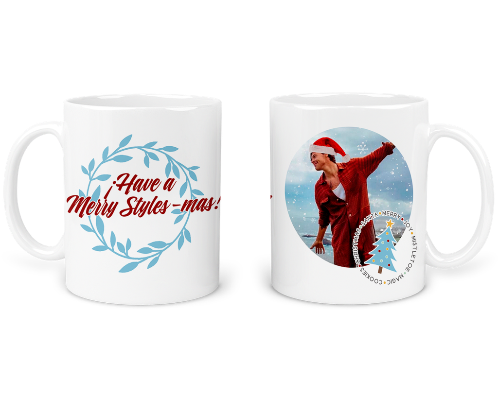 Taza 11 Oz Tan58. Navidad Intercambio. Harry Have A Merry... (Sin personalizado)