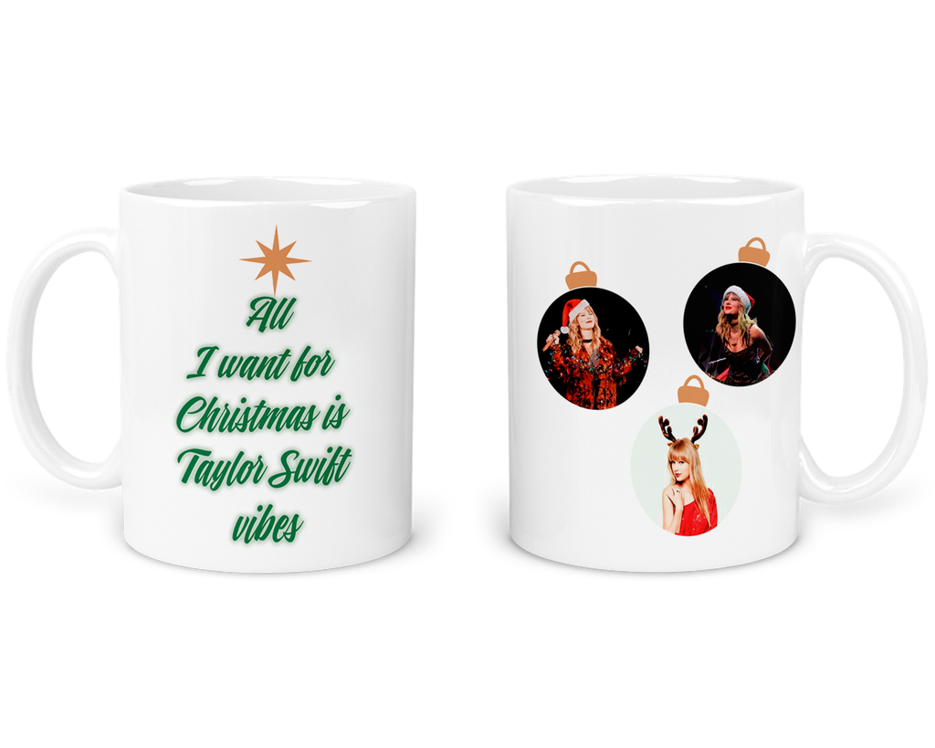 Taza 11 Oz Tan59. Navidad Intercambio. Taylor vibes