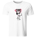 Playeras parejas:  Snoopy Soul - mate. (1/2)