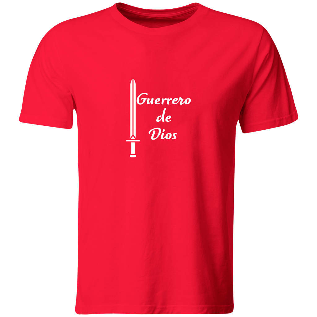 Playera Color Rg43 Religiosa. Frase: Guerrero De Dios (Recto​, Negro​, Blanco)