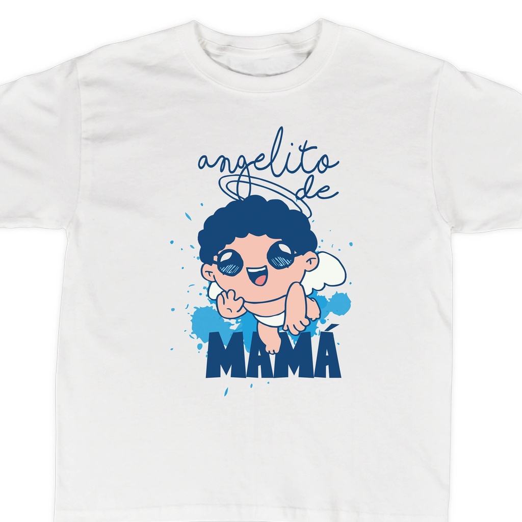 Playeras mamá e hijos:  Mamá de un diablito | Angelito de mamá. (2 de 2)