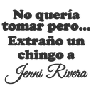 Playera Lc46. Frase Meme: Extraño a Jenni Rivera. Borrachos