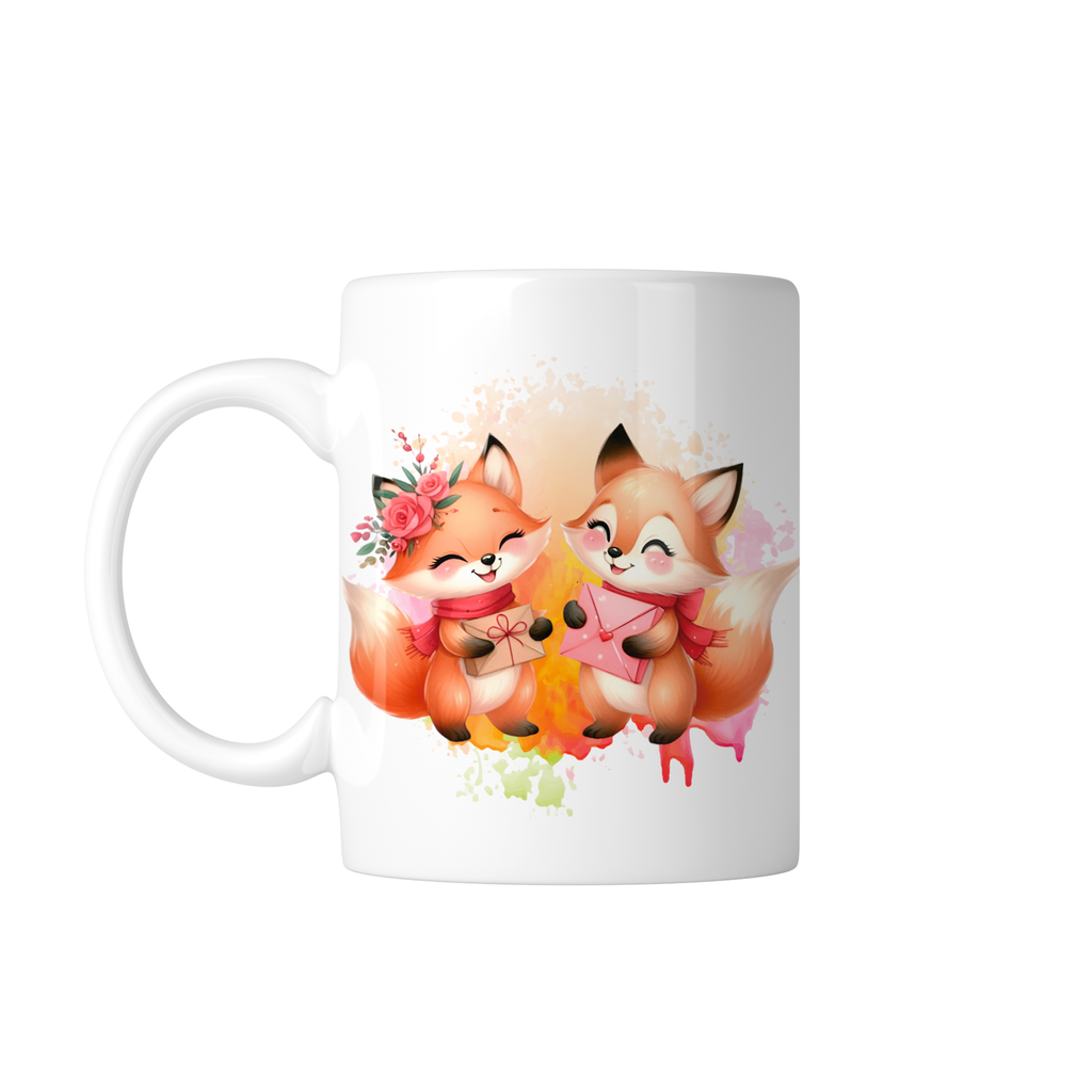 Taza Personaliza C/ Texto Foto Parejas Tapp19. Zorros Gumiho