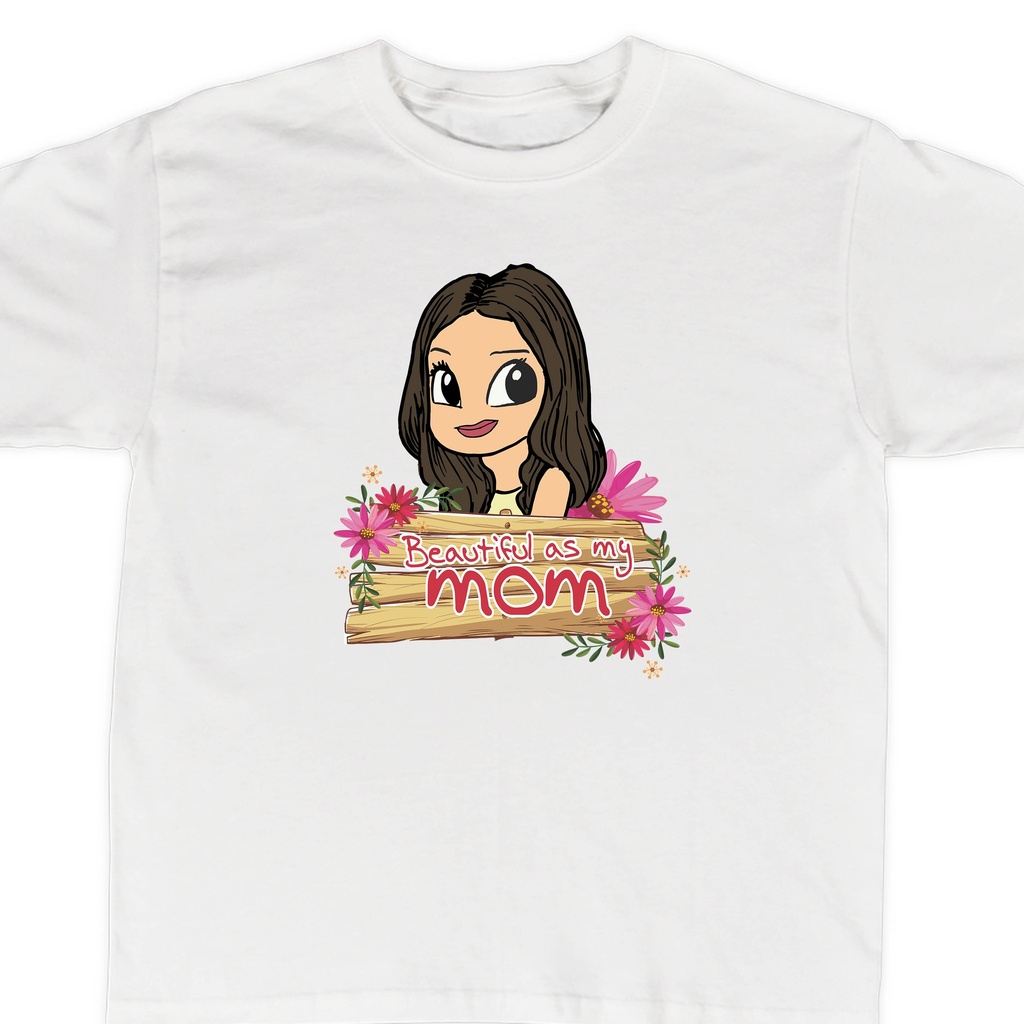 Playeras mamá e hijos:  Beautiful as my mom. (2 de 2)