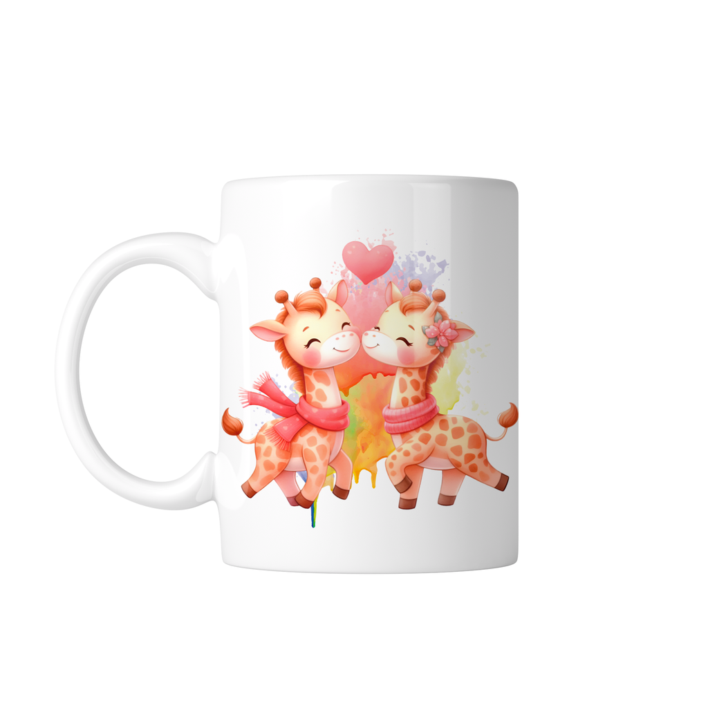Taza Personaliza C/ Texto Foto Parejas Tapp28. Jirafas kawaii