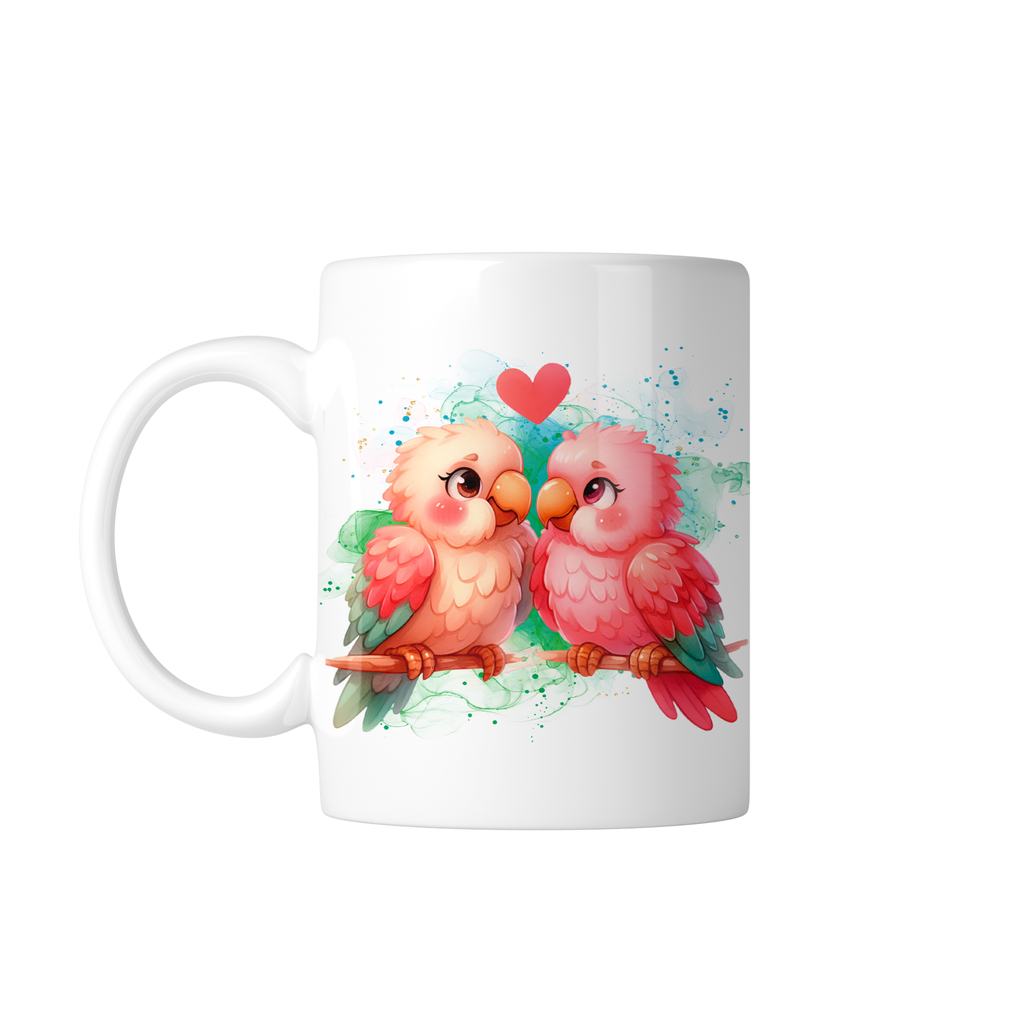 Taza Personaliza C/ Texto Foto Parejas Tapp30. Aves kawaii (Sin personalizado)