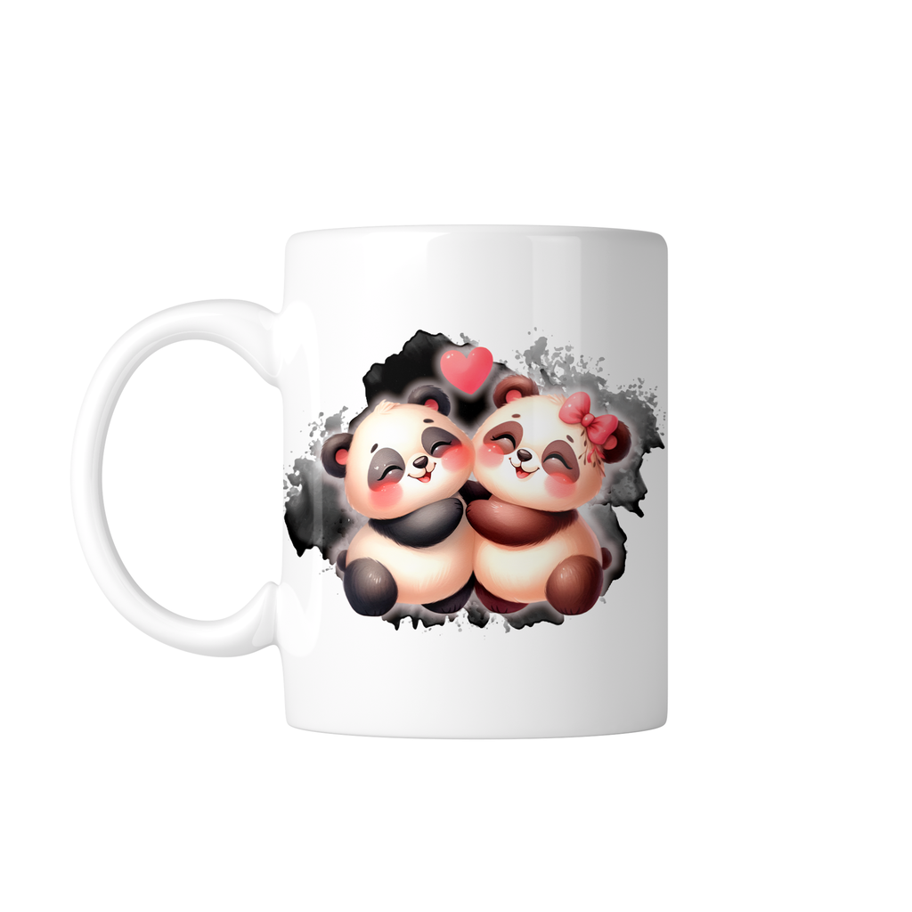 Taza Personaliza C/ Texto Foto Parejas Tapp31. osos panda (Sin personalizado)