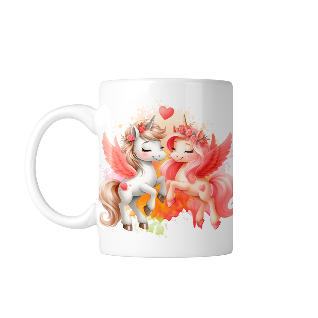 Taza Personaliza C/ Texto Foto Parejas Tapp33. Pegaso unicornio