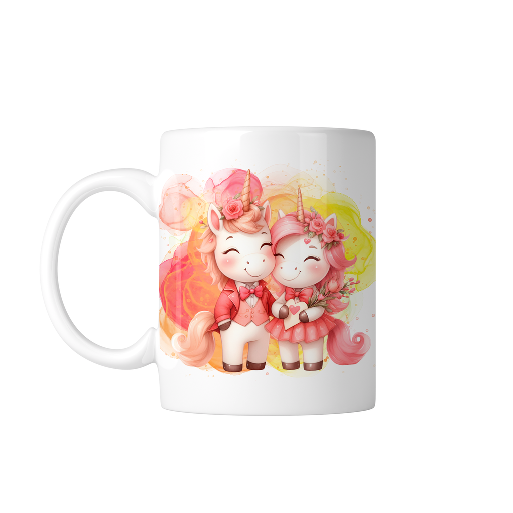 Taza Personaliza C/ Texto Foto Parejas Tapp39. Unicornios