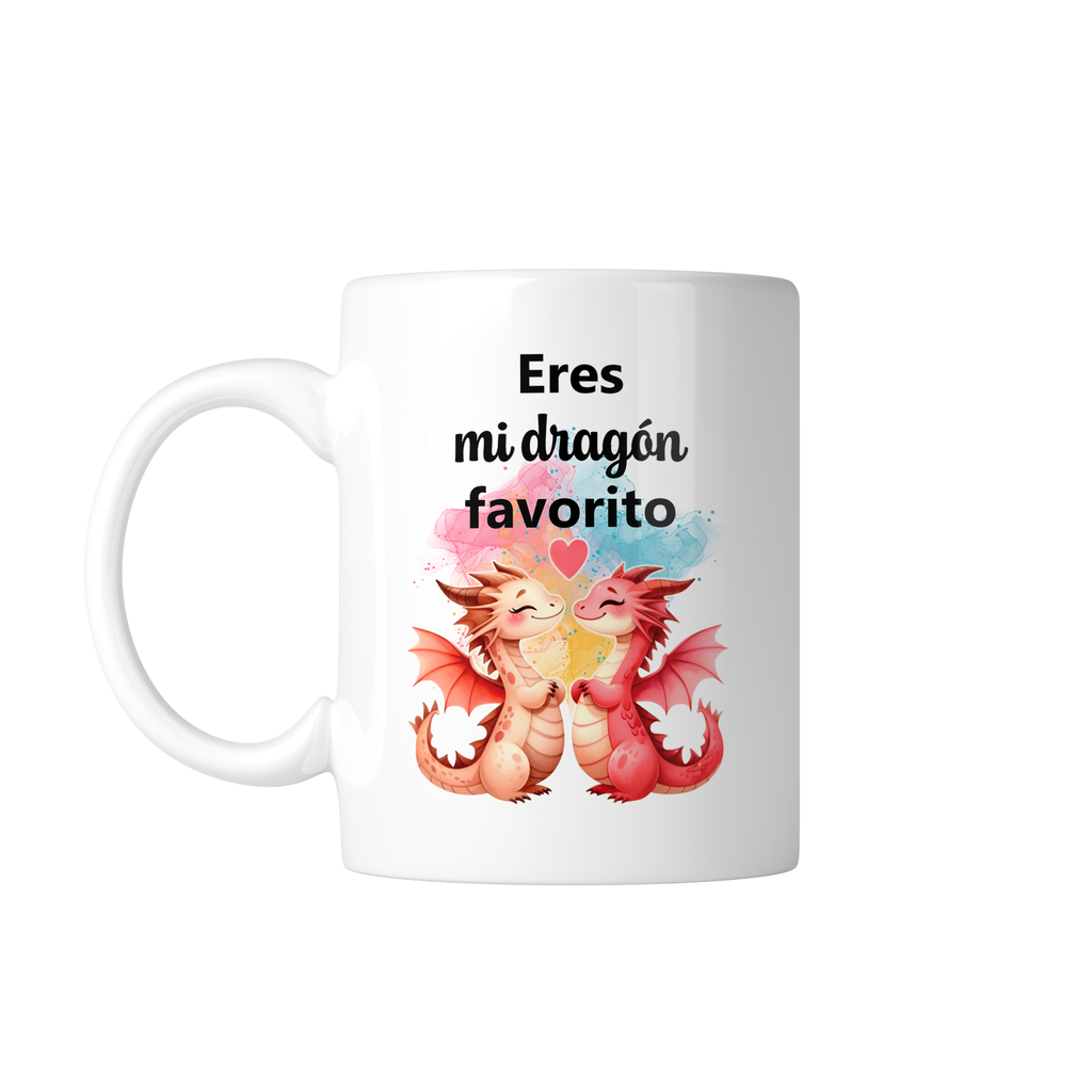 Taza personalizada LSV14. Eres mi dragon favorito (Sin personalizado)