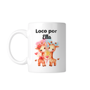 Tazas Personalizadas Lsv17. Dúo (2) de tazas. Loco por ella | Yo soy ella