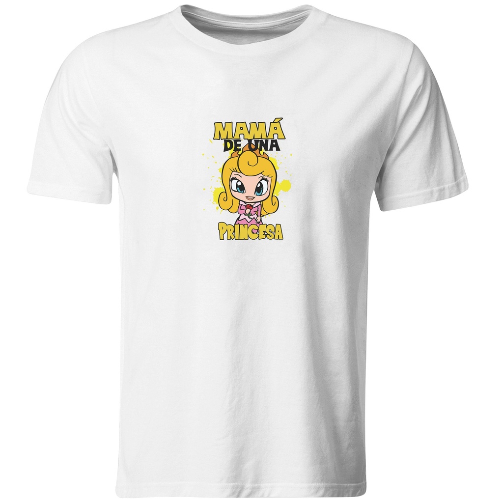 Playeras mamá e hijos:  Mamá de una princesa | Yo soy la princesa DM41