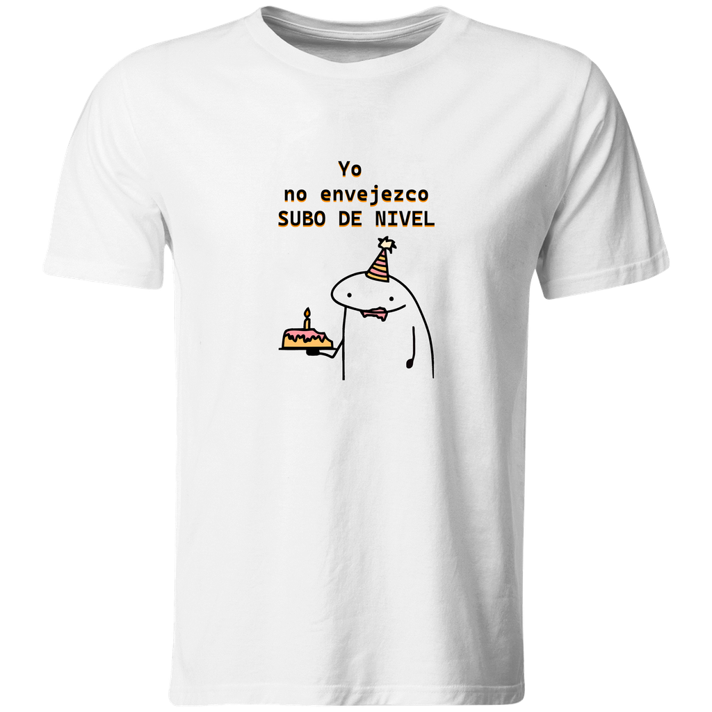 Playera Cumpleaños Pc85. Yo No Envejezco Subo De Nivel. Flork (Recto​)
