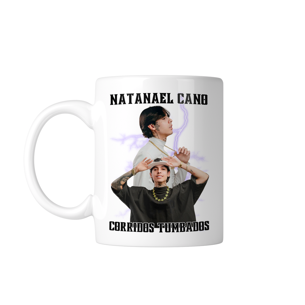 Taza 11 Oz Lk714 Personalizada. Natanael Corridos Tumbados (Sin personalizado)