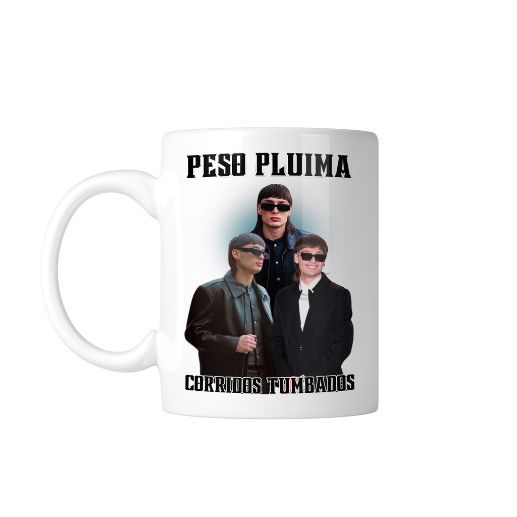 Taza 11 Oz Lk715 Personalizada. Peso Corridos Tumbados Pluma (Sin personalizado)