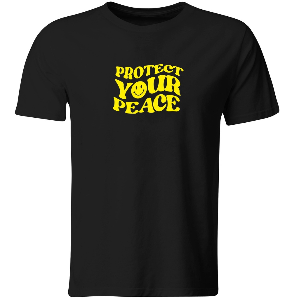Frase positiva: Protege tu paz (Recto​, Negro​, Blanco)