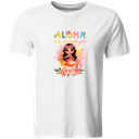 Playera Personalizada Cumpleaños Pc102. Princesa Aloha Hawaiiana Moana 