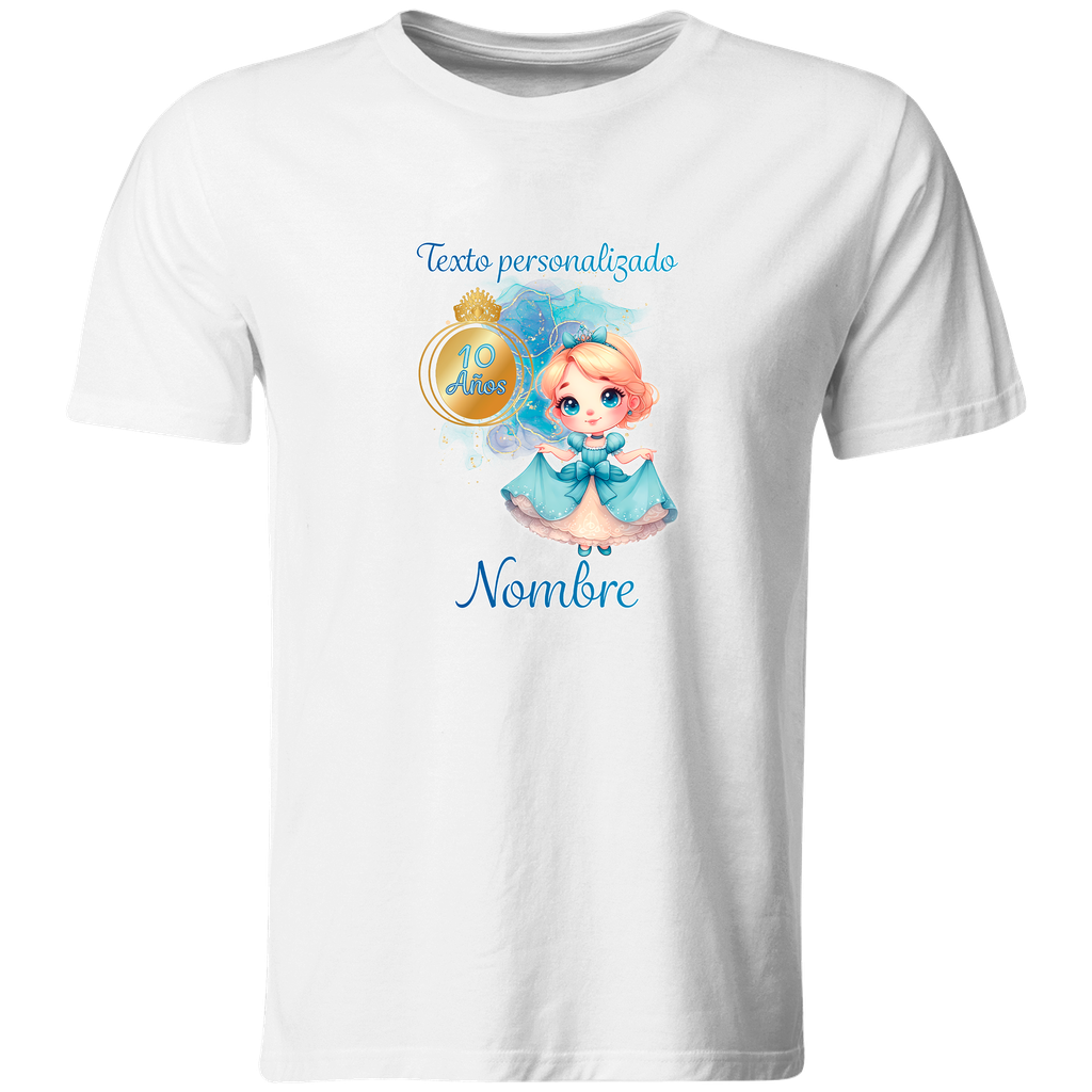 Playera Personalizada Cumpleaños Pc108. Princesa Cenicienta