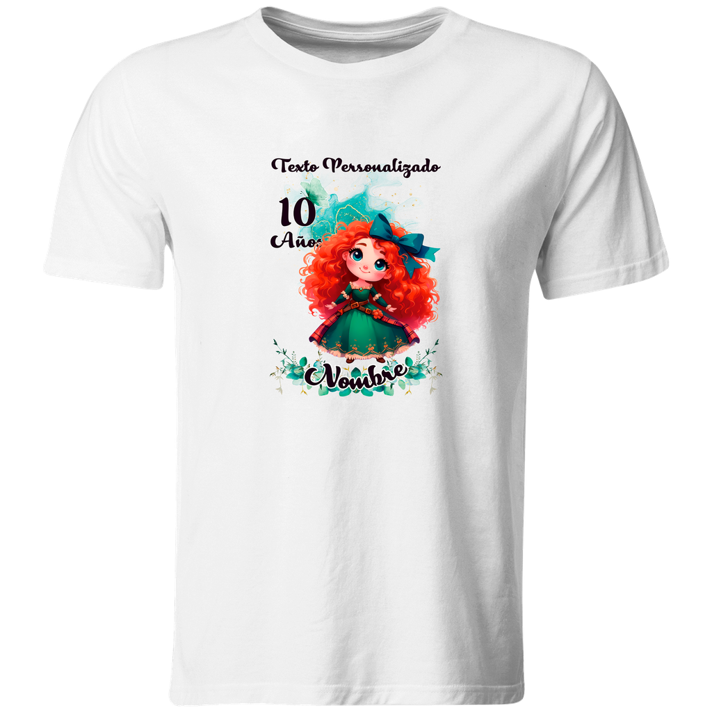 Playera Personalizada Cumpleaños Pc111. Princesa Merida. Valiente