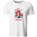 Playera Personalizada Cumpleaños Pc115. Princesa sirena sirenita mermaid.