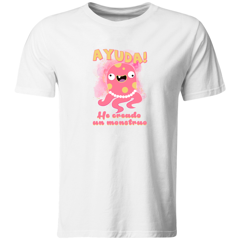 Playera Lcf3. Familia. Ayuda He Creado Un Mosntruo. Chistosa (Recto​, Mamá)