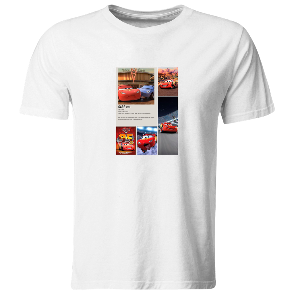 Playera Individual Lk718. Cars carreras carro rojo (Recto​)