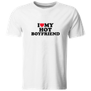 Playera Lsv48 Parejas. I Love My Hot Boyfriend. Frase Meme
