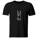 Playera Color Ic147. Meme Anime gato rasgando gatito 