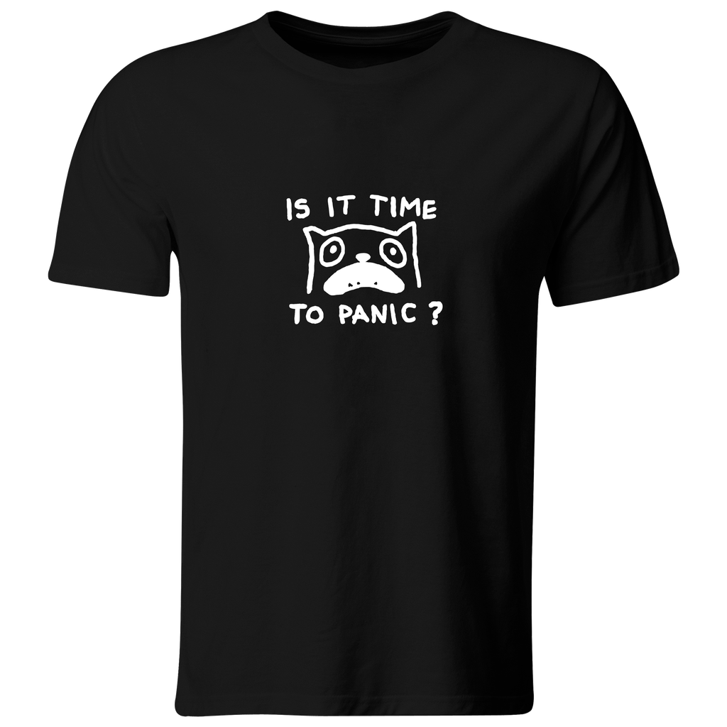 Playera Color Ic150. Meme Anime gato panico ansiedad 