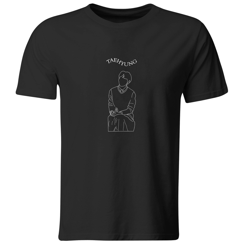 Playera Taehyung Bts Silueta. (Recto​, Negro​, Blanco)