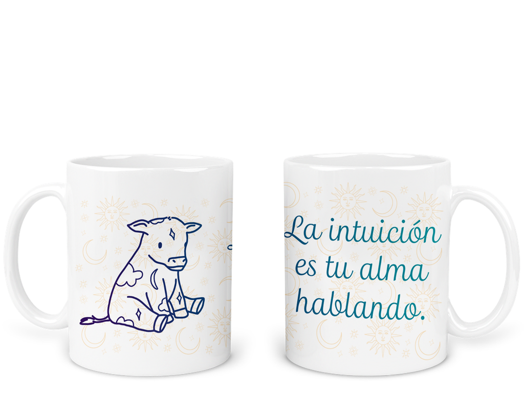 Taza 11 Oz Tae110. Frase positiva vaca aesthetic (Con nombre)