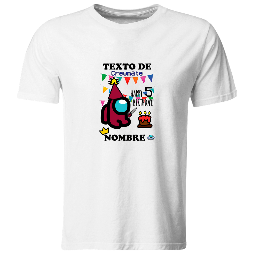 Playera Personalizada Cumpleaños Pc129. Among Us Impostor Gamer