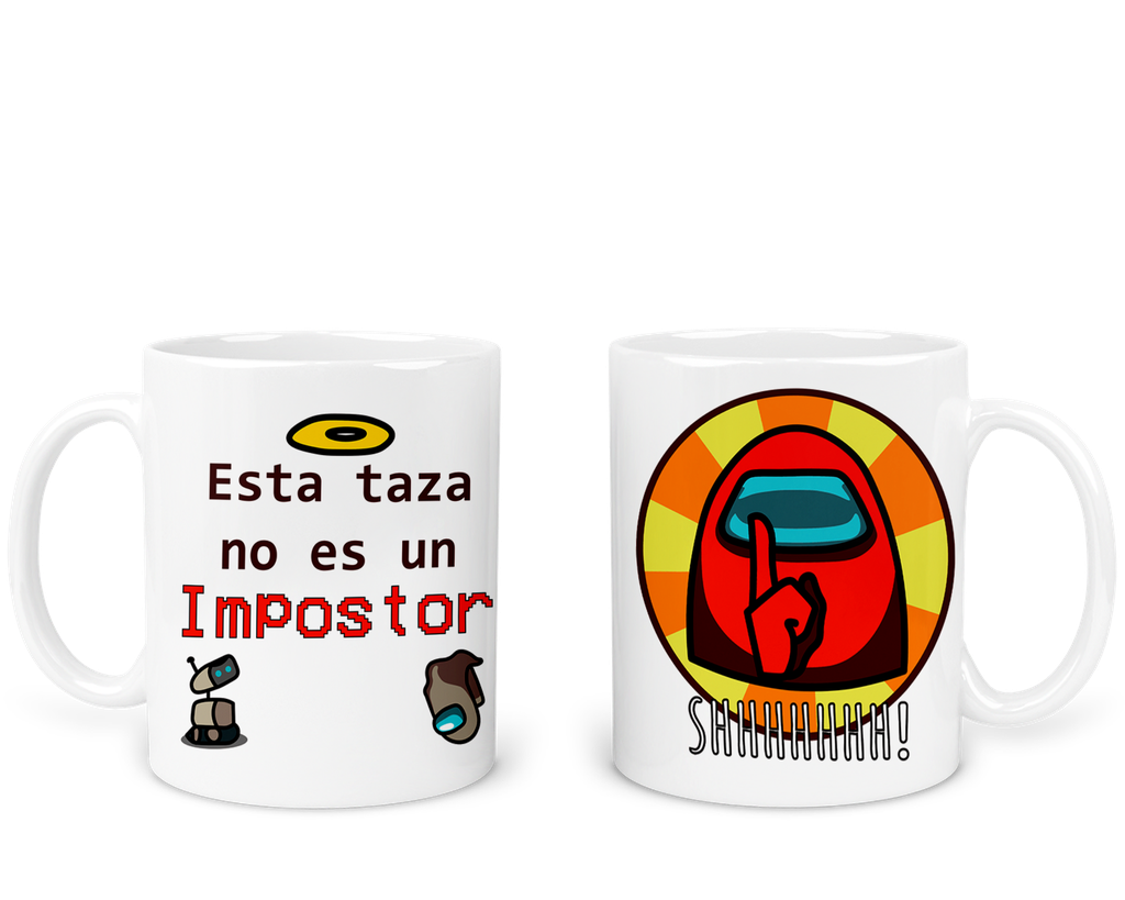 Taza 11 Oz Tae121. Frase Meme Impostor Among Gamer