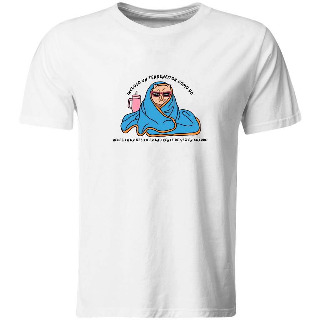 Playera Individual Lk727. Frase meme terreneitor gatito