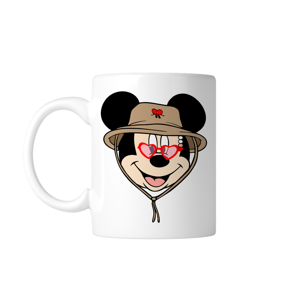Taza 11 Oz LK321 O LK322. Parejas. Ratoncitos Bad Bunny Mickey Mimi Minnie. 1 pz  (Con nombre)