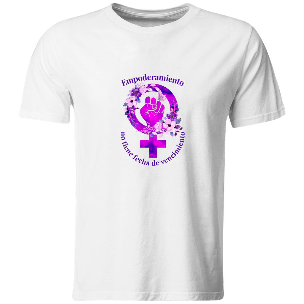Playeras Poder Feminino GP3. Empoderamiento no tiene fecha de vencimiento. (Recto​)