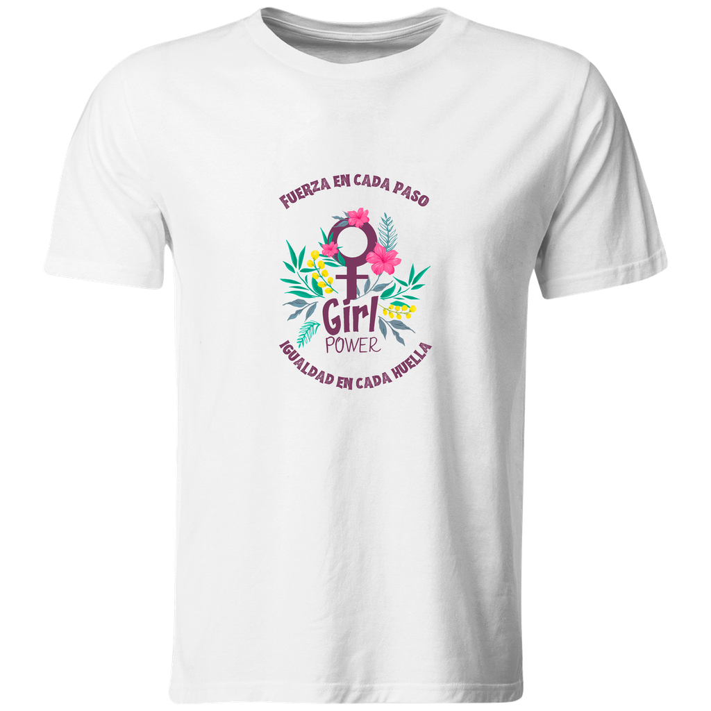 Playeras Poder Feminino GP4. Fuerza en cada paso (Recto​)