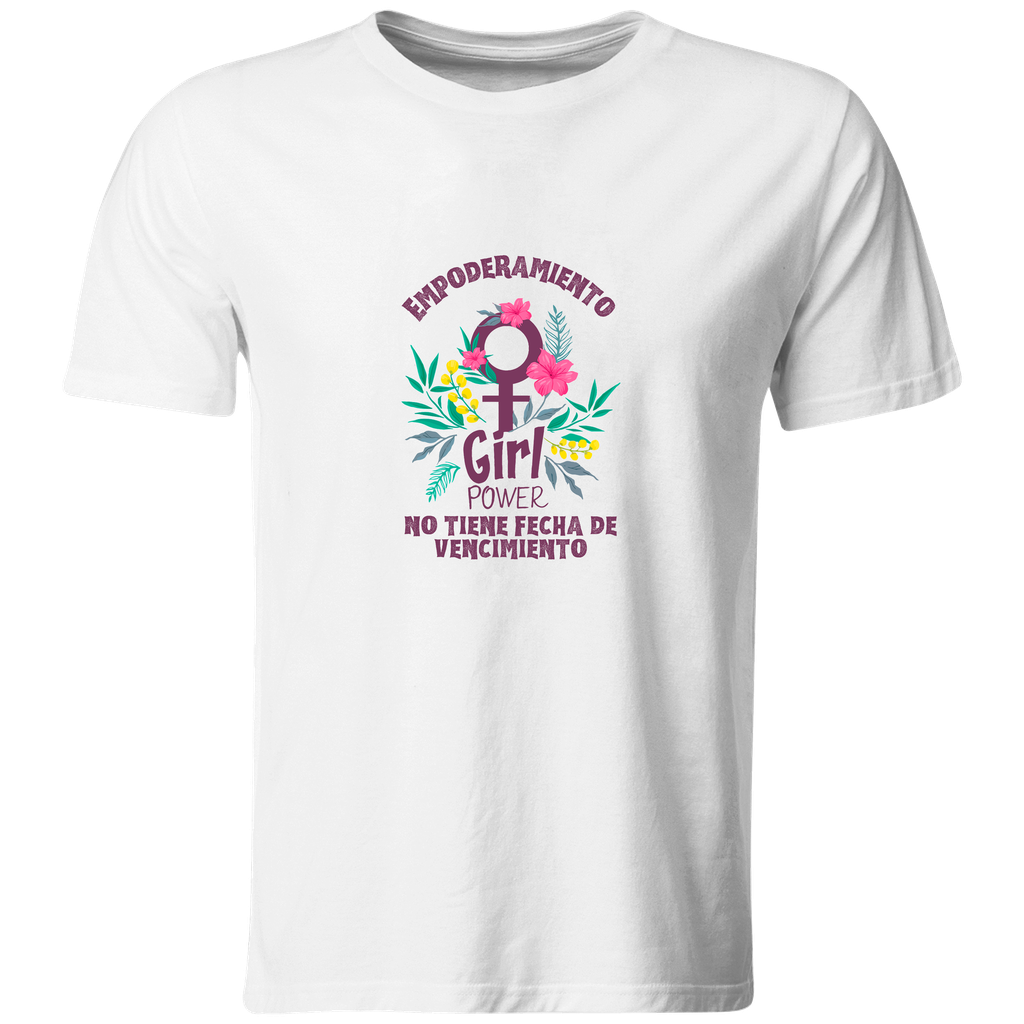 Playeras Poder Feminino GP6. Empoderamiento no tiene fecha de vencimiento.  (Recto​)