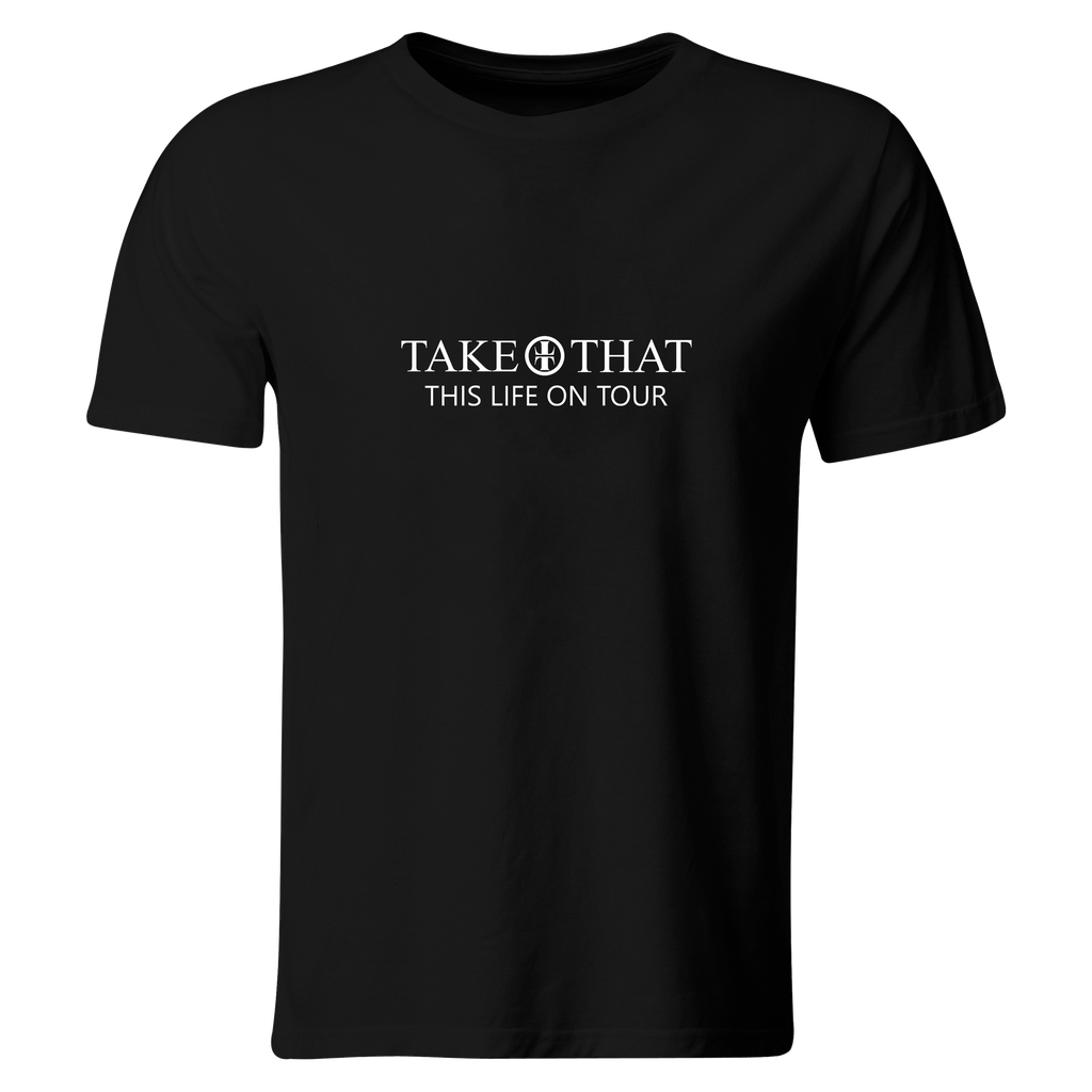 Playera Color Lk732. Artista Cantante. Take That 1990 (Recto​, Negro​, Blanco)