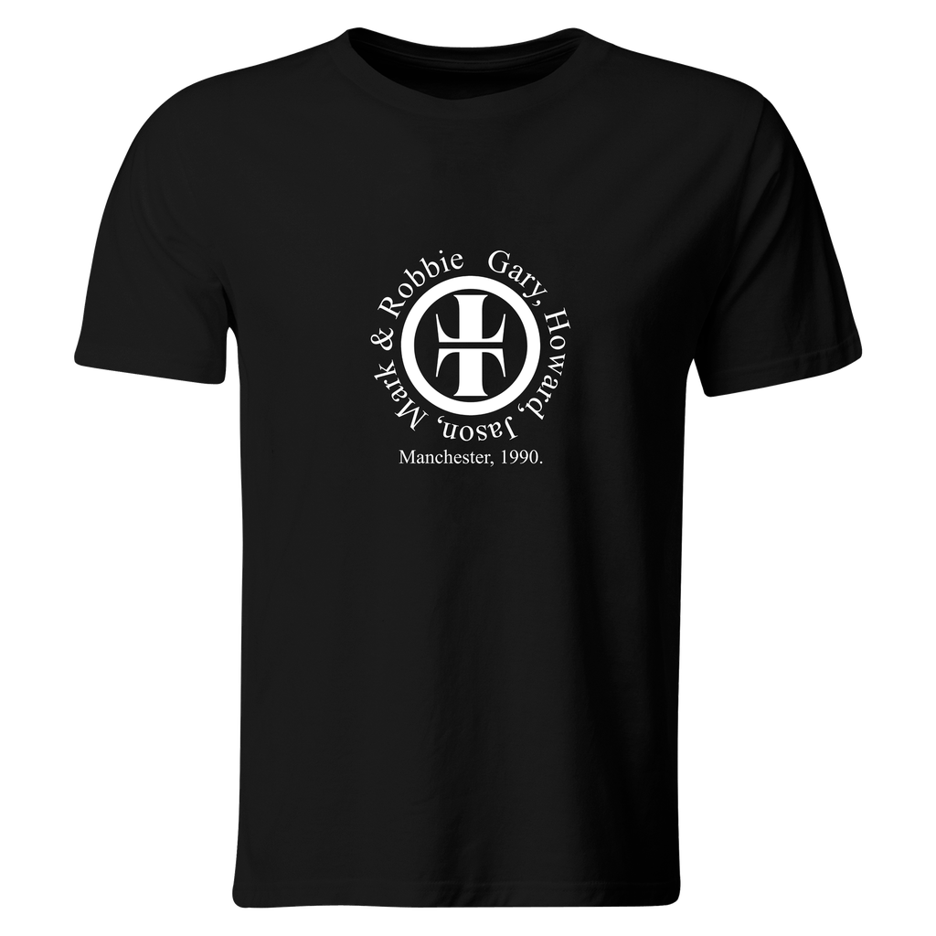 Playera Color Lk734. Artista Cantante. Take That 1990 (Recto​, Negro​, Blanco)