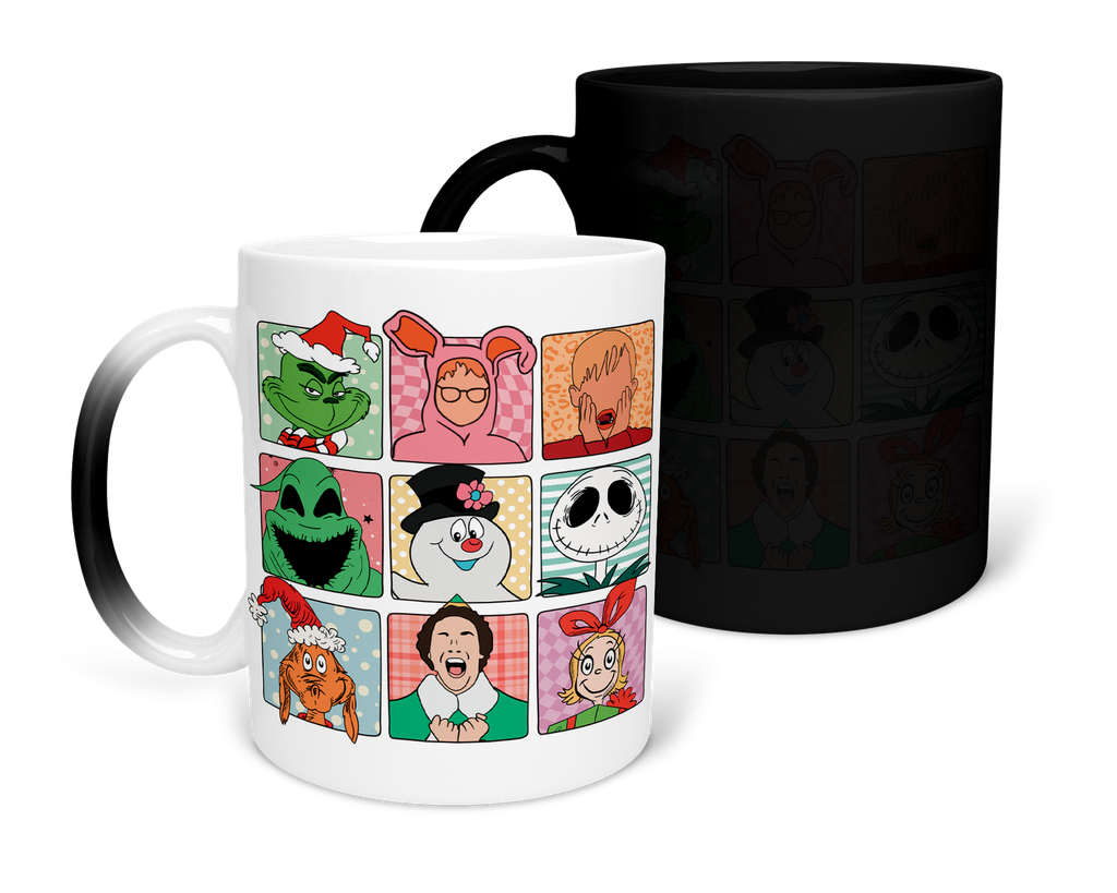 Taza Mágica 11 Oz. MAM1 TAN10. Navidad Navideña Regalos Navideños. Grinch (Con nombre)