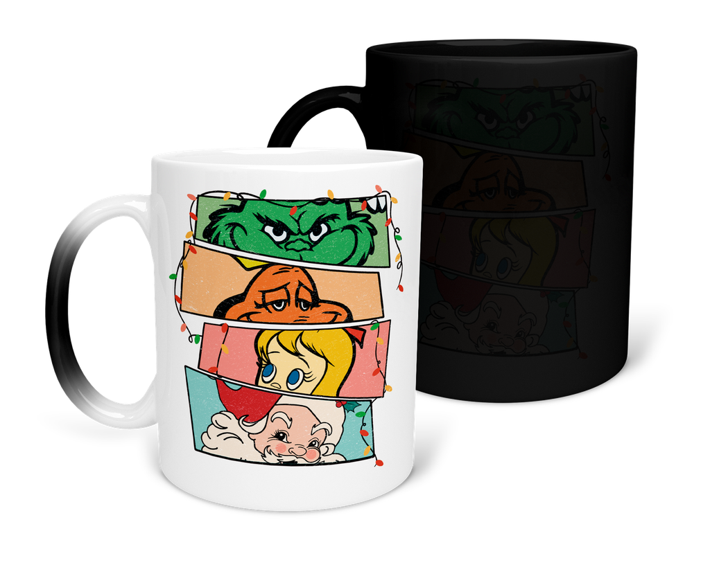 Taza Mágica 11 Oz. MAM1 TAN11. Navidad Navideña Regalos Navideños. Grinch (Con nombre)